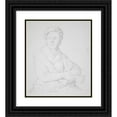 thumbnail image 1 of Johannes Samuel Otto 15x17 Black Ornate Wood Framed Double Matted Museum Art Print Titled - Portrait of a Man (1838), 1 of 5