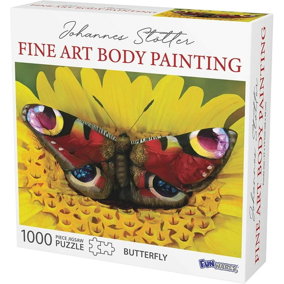 Johannes Stotter Butterfly Body Art 1000 Piece Jigsaw Puzzle