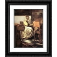 thumbnail image 1 of Johannes Vermeer 2x Matted 20x24 Black Ornate Framed Art Print 'The Concert [detail: 1]', 1 of 2