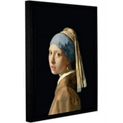 Johannes Vermeer "Girl With A Pearl Earring" Floater-Framed Gallery-Wrapped Canvas