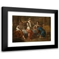 thumbnail image 1 of Johannes Voorhout 18x14 Black Modern Framed Museum Art Print Titled - Abraham and the Angel, 1 of 5