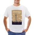 thumbnail image 1 of Johannesburg Men’s Graphic T-shirt Vintage Short Sleeve Sport Tee White L, 1 of 2