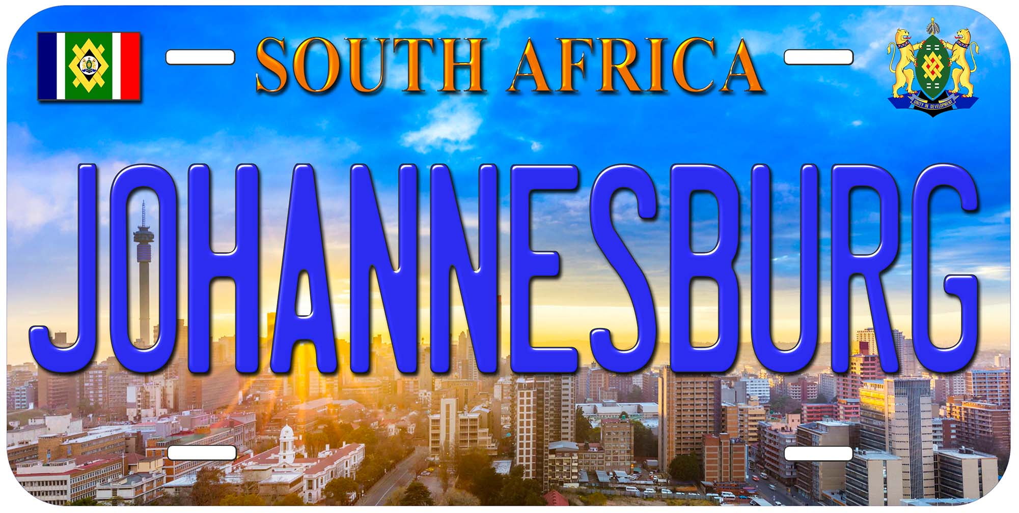 Number Plates Rsa Johannesburg TAG01 South Africa Novelty Car Auto License Plate ...