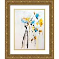 thumbnail image 1 of Johannesson, Karin 12x14 Gold Ornate Wood Framed with Double Matting Museum Art Print Titled - Blue Flowers II, 1 of 4