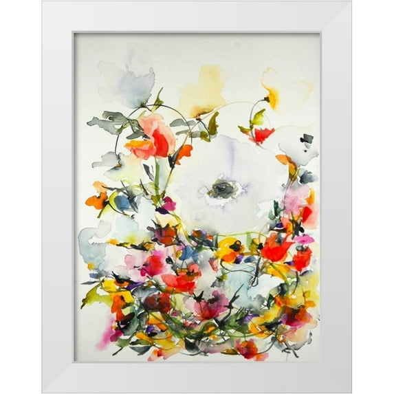 Johannesson, Karin 15x18 White Modern Wood Framed Museum Art Print Titled - Gardenia 11
