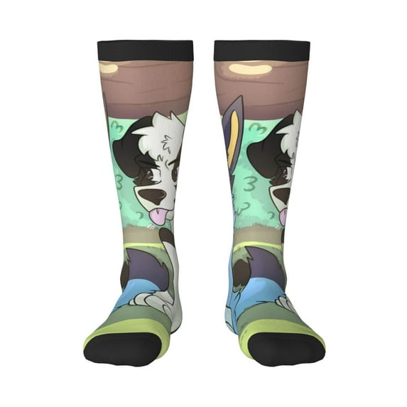 Johaoi Bluey Pattern Crazy Funny Stocking for Men & Women Colorful Fun Novelty Stockings Gifts for Adults Gag Gifts