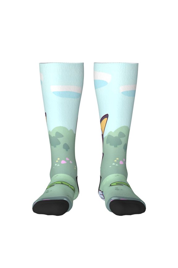 Bluey Pattern Crazy Funny Stocking for Men & Women Colorful Fun Novelty Stockings Gifts for Adults Gag Gifts