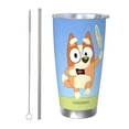 thumbnail image 1 of Johaoi Bluey Print 20oz Tumbler,Travel Coffee Mug Tumbler with Flip Lid Stainless Steel Water Bottle Gifts for Women Men Him Her-Straw Two-piece Set, 1 of 8