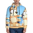 thumbnail image 1 of Johaoi Bluey Print Adult Hoodie Sweatshirt,Pullover Hooded Sweatshirt Aautumn Athletic Hoodie for Men-4X-Large, 1 of 7