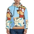 thumbnail image 1 of Johaoi Bluey Print Adult Hoodie Sweatshirt,Pullover Hooded Sweatshirt Aautumn Athletic Hoodie for Men-Large, 1 of 7