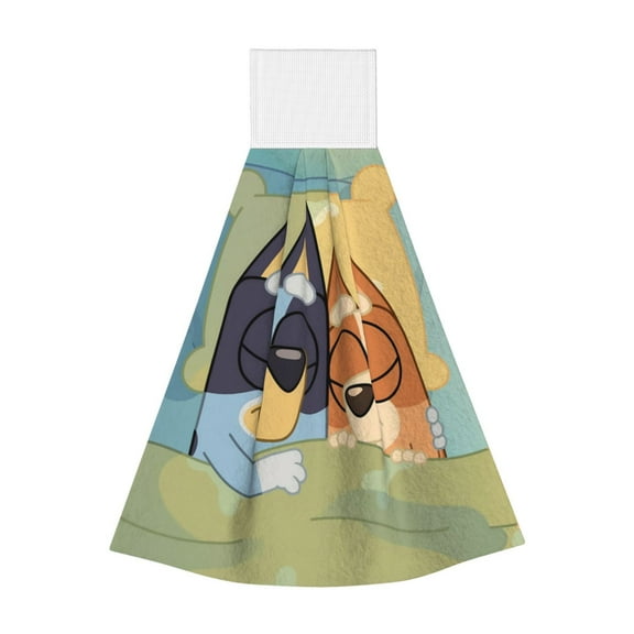 Johaoi Bluey Print Hand Bath Towels,Decorative Bathroom Towels for Gym Shower Hotel and Spa,14'' x 15''