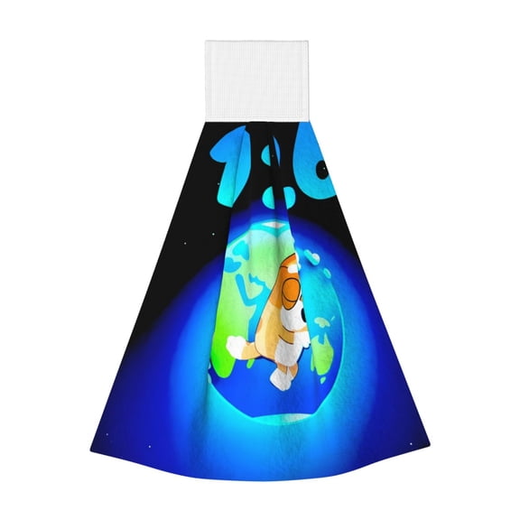 Johaoi Bluey Print Hand Bath Towels,Decorative Bathroom Towels for Gym Shower Hotel and Spa,14'' x 15''