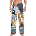thumbnail image 1 of Johaoi Bluey Print Mens Pajama Pants,Men's Sleepwear Soft Pj Pants Lounge Pants with Drawstring & Pockets-3X-Large, 1 of 6