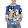 thumbnail image 1 of Johaoi Bluey Print Women's Hoodie Sweatshirt,Aautumn Athletic Hoodie Pullover Hooded Sweatshirt for Women-X-Large, 1 of 7