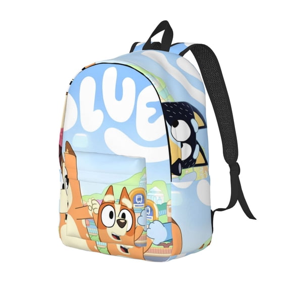 Johaoi Bluey for Canvas Laptop Backpack, Travel Laptop Backpack for Men Women Backpack Suitcase for Travel, Business Casual or College-Medium