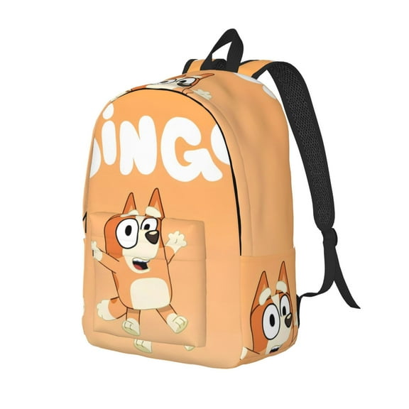 Johaoi Bluey for Canvas Laptop Backpack, Travel Laptop Backpack for Men Women Backpack Suitcase for Travel, Business Casual or College-Small