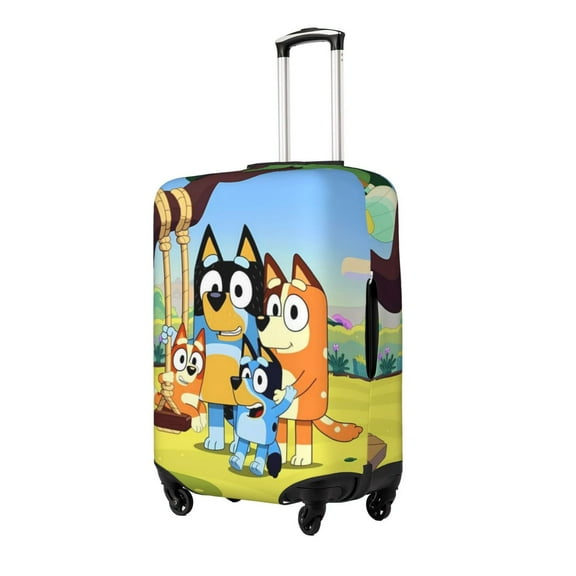 Johaoi Bluey for Travel Luggage Cover Suitcase Protector Scratch-Resistant Fit 18-32 Inch Suitcase, Not Included Suitcase-Small