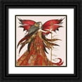 thumbnail image 1 of Johara 20x20 Black Ornate Wood Framed with Double Matting Museum Art Print Titled - Fee du Belier, 1 of 4