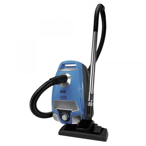 Johhny Vac Silenzio HEPA Filtration Canister Vacuum Blue SILBLUE