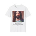 thumbnail image 1 of John 10:10, Jesus in Claude Monet Style, Unisex Softstyle T-Shirt, 1 of 2