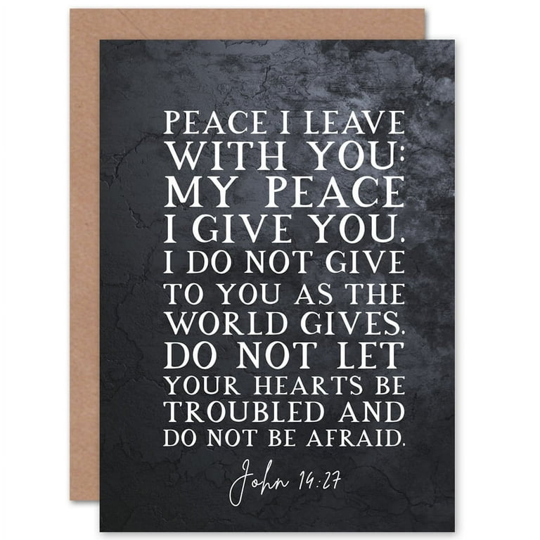 Peace I Leave With You {Card} Peace I Leave With You {Card}