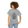 thumbnail image 1 of John 14:6 Bible Verse Short Sleeve Christian Tee Shirt, 1 of 6