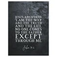 thumbnail image 1 of John 14:6 Jesus I am the Way The Truth And The Life Christian Bible Verse Quote Scripture Typography Unframed Wall Art Print Poster Home Decor Premium, 1 of 4