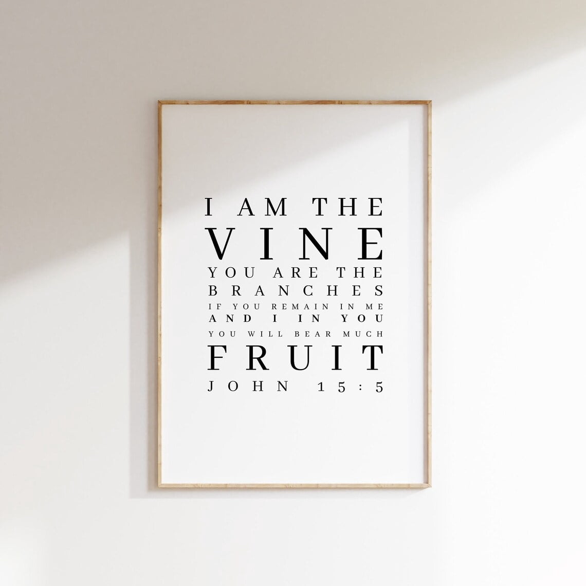 John 15:5 I Am The Vine You Are The Branches Bible Verse Christian ...