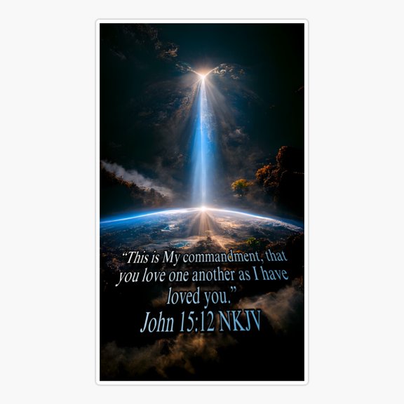 John 1512 NKJV jctbv Sticker