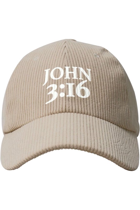 John 3:16 Believer, Christian, Jesus, Faith Baseball Cap Sun Hat Gift Women Cowboy Hat Trucker Hat Men Dad Hat Beige