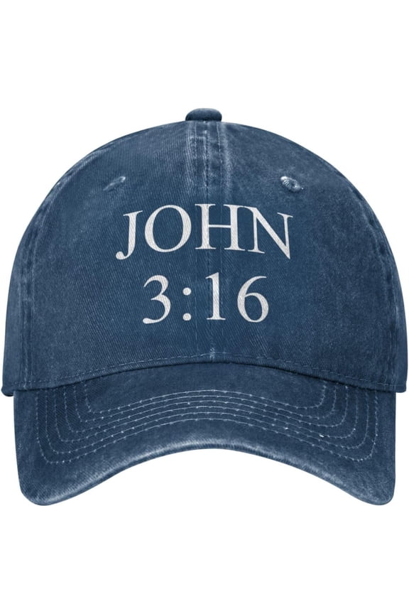 John 3:16 Believer Cowboy Hat Men Vintage Baseball Cap Summer Sun Hat Gift Women Trucker Hat Dad Hat Black