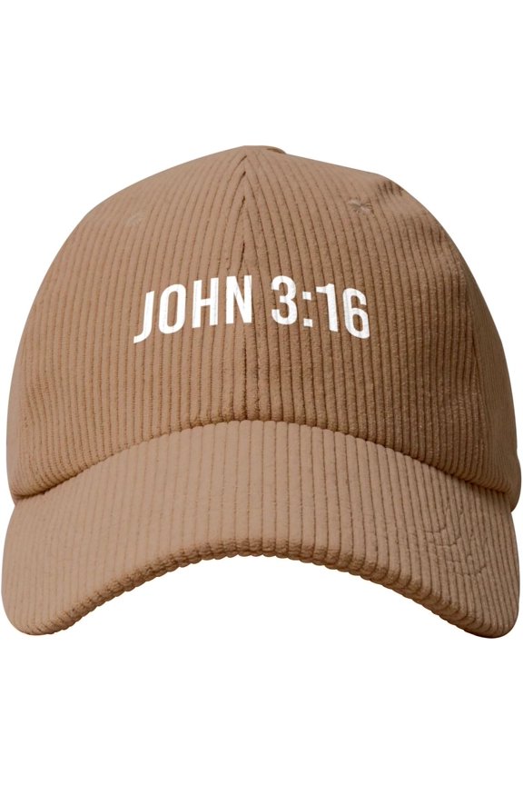 John 3:16 Believer,Jesus Baseball Cap Summer Sun Hat Gift Women Cowboy Hat Trucker Hat Snapback Hat Men Dad Hat Beige