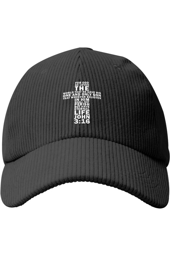 John 3:16 Bible Verse Christian Baseball Cap Summer Sun Hat Gift Women Cowboy Hat Trucker Hat Men Dad Hat Beige