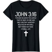 John 3:16 Bible Verse Scripture Christian T-Shirts