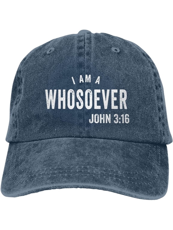 John 3:16 Christian Gifts Bible Gifts Men Cowboy Hat Trucker Hats Snapback Hat Baseball Cap for Men Women Adjustable