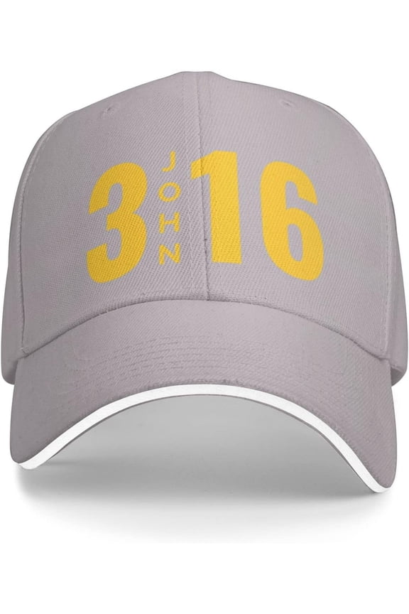 John 3:16 Christian Gifts Bible Gifts for Women Men Gray Trucker Hat Snapback Hat Baseball Cap for Men Women