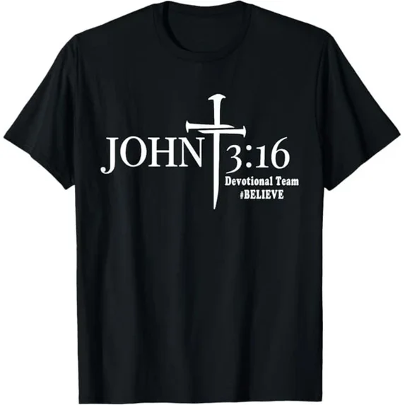 John 3 16 Devotional Team God Christian T-Shirt