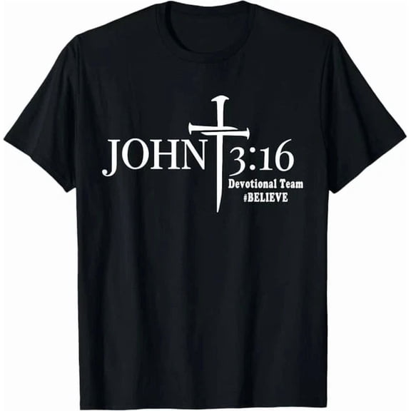 John 3 16 Devotional Team God Christian T-Shirt