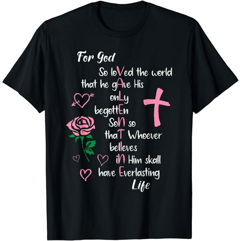 For God So Loved The World Vintage Christian Tshirt For God So Loved The World Vintage Christian Tshirt
