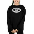 thumbnail image 1 of John 3:16 - Girl's Word Art Crewneck Sweatshirt, 1 of 3