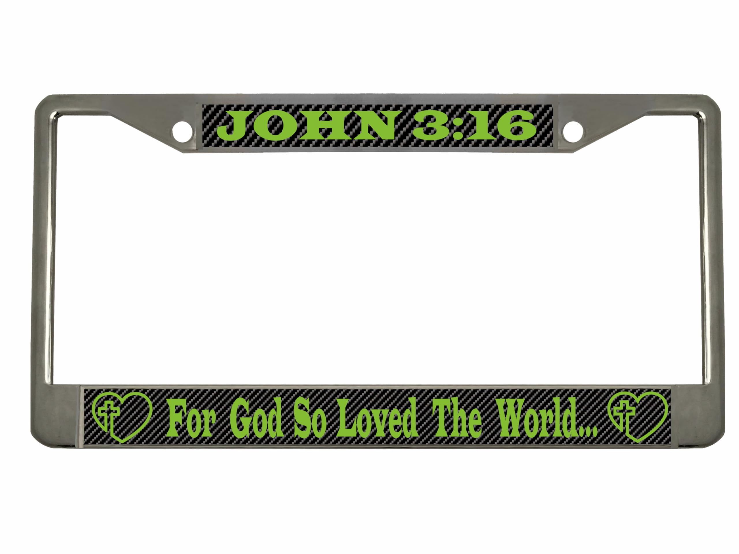 John 3:16 License Plate Frame Christianity License Plate Frames for God ...