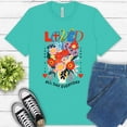 thumbnail image 1 of John 3:16 Loved Premium Shirt – Colorful Faith-Inspired Flower and Cross Tee, Teal, 3XL, 1 of 6