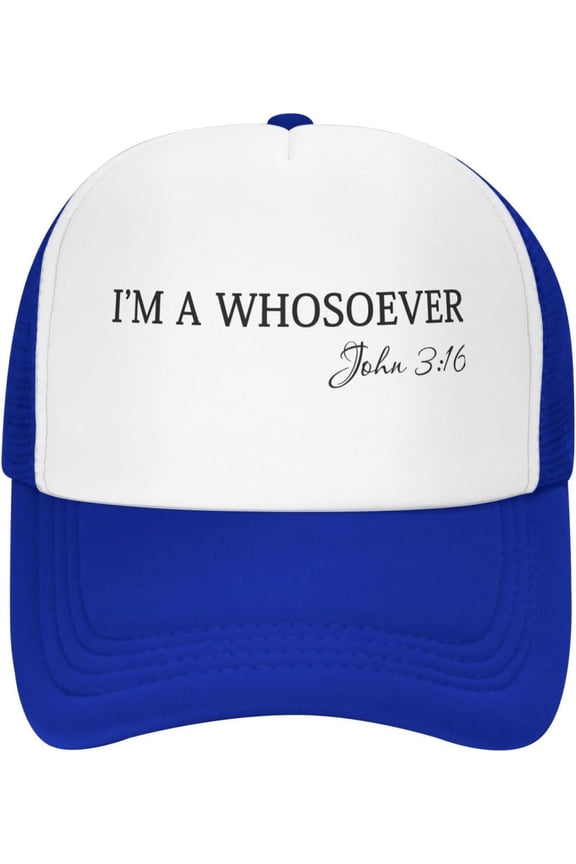 John 3:16 Modern Christian Snapback Trucker Hat Mens Mesh Baseball Caps I'm A Whosoever John 3:16 Humor Cap