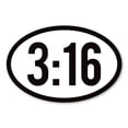 thumbnail image 1 of John 3:16 Oval Sticker, 1 of 1