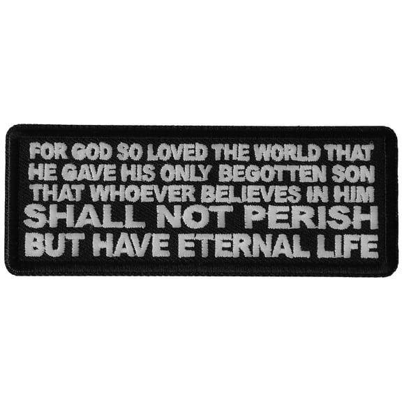 John 3 16 Quote Patch