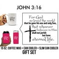 thumbnail image 1 of Religious John 3:16 Standard and Slim Drink Sleeves 2 Count, and 15oz Coffee Mug, 1 of 6