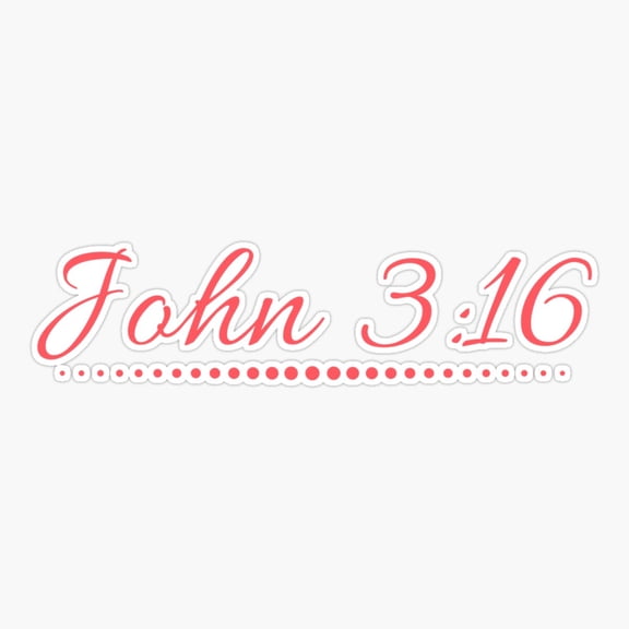 John 3:16 Sticker