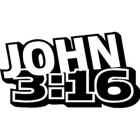 John 3:16, Vinyl Wall Art, Reference, Bible Verse, Passage, God Loved, Gave