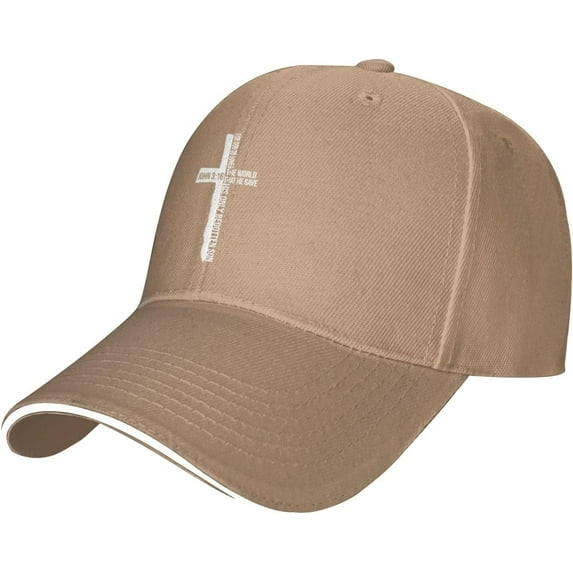 John 3:16 for God So Loved The World Cross,Christian,Faith Baseball Cap Men Ponytail Hat Women Trucker Hat Black