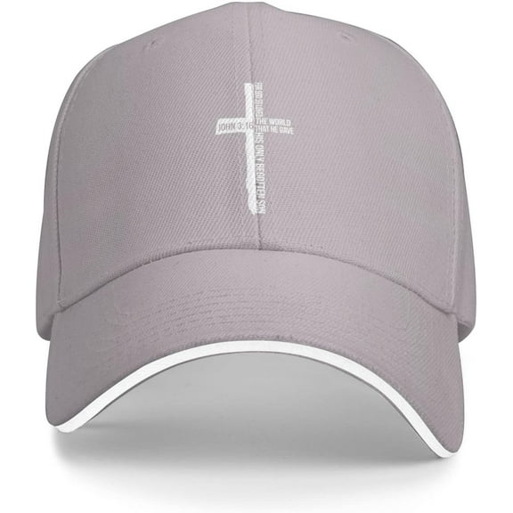 John 3:16 for God So Loved The World Cross, Christian, Faith Baseball Cap Women Trucker Hat Men Dad Hat Black
